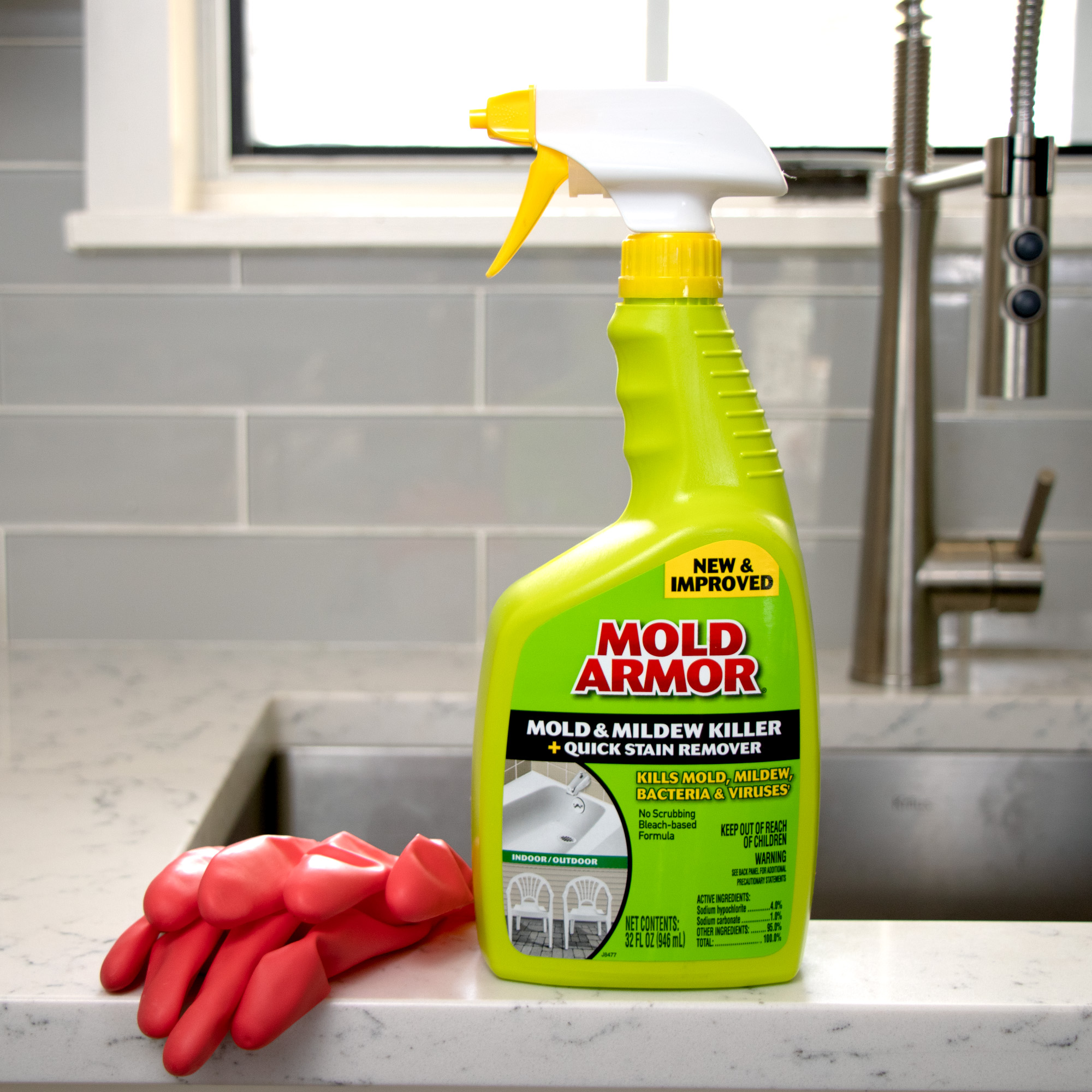 MOLD ARMOR Mold & Mildew Killer + Quick Stain Remover - Mold Armor