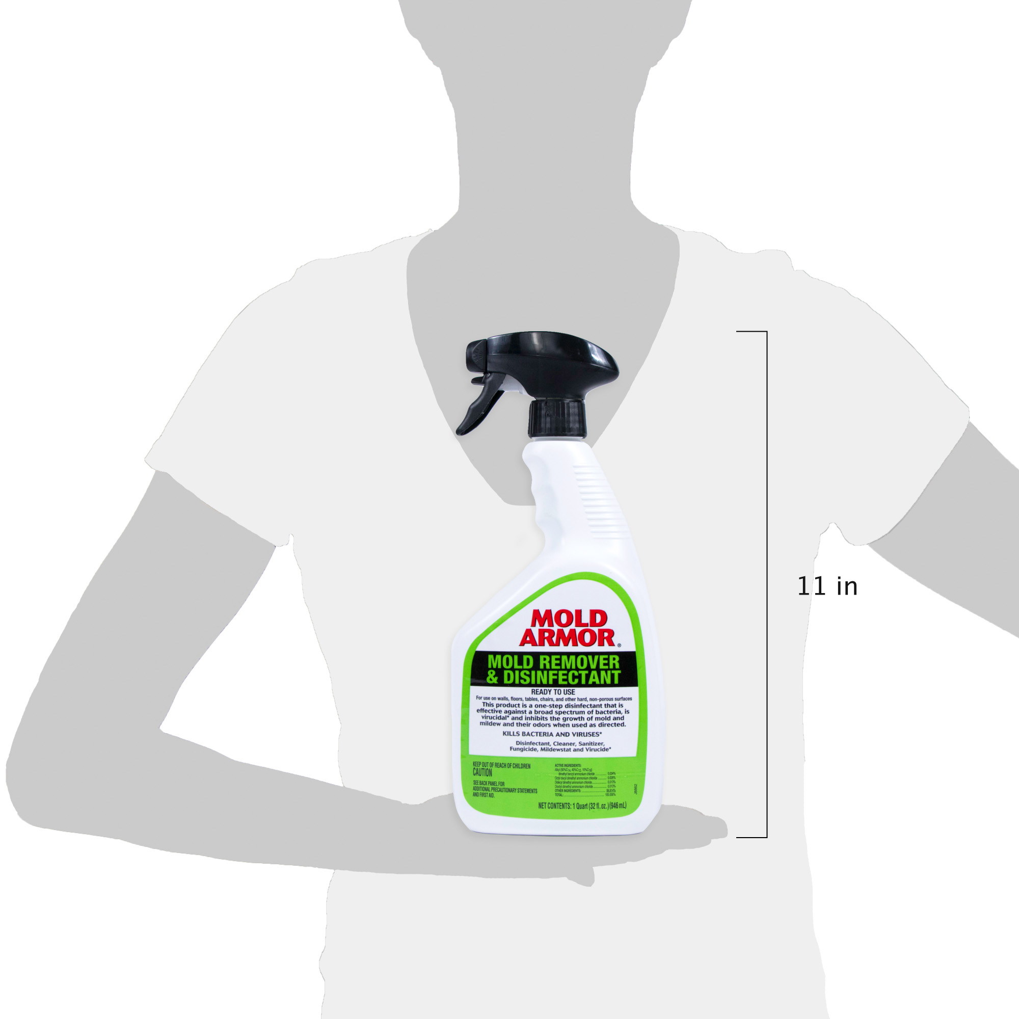 MOLD ARMOR Mold Remover & Disinfectant Cleaner – 32 oz. Spray Bottle - Mold  Armor