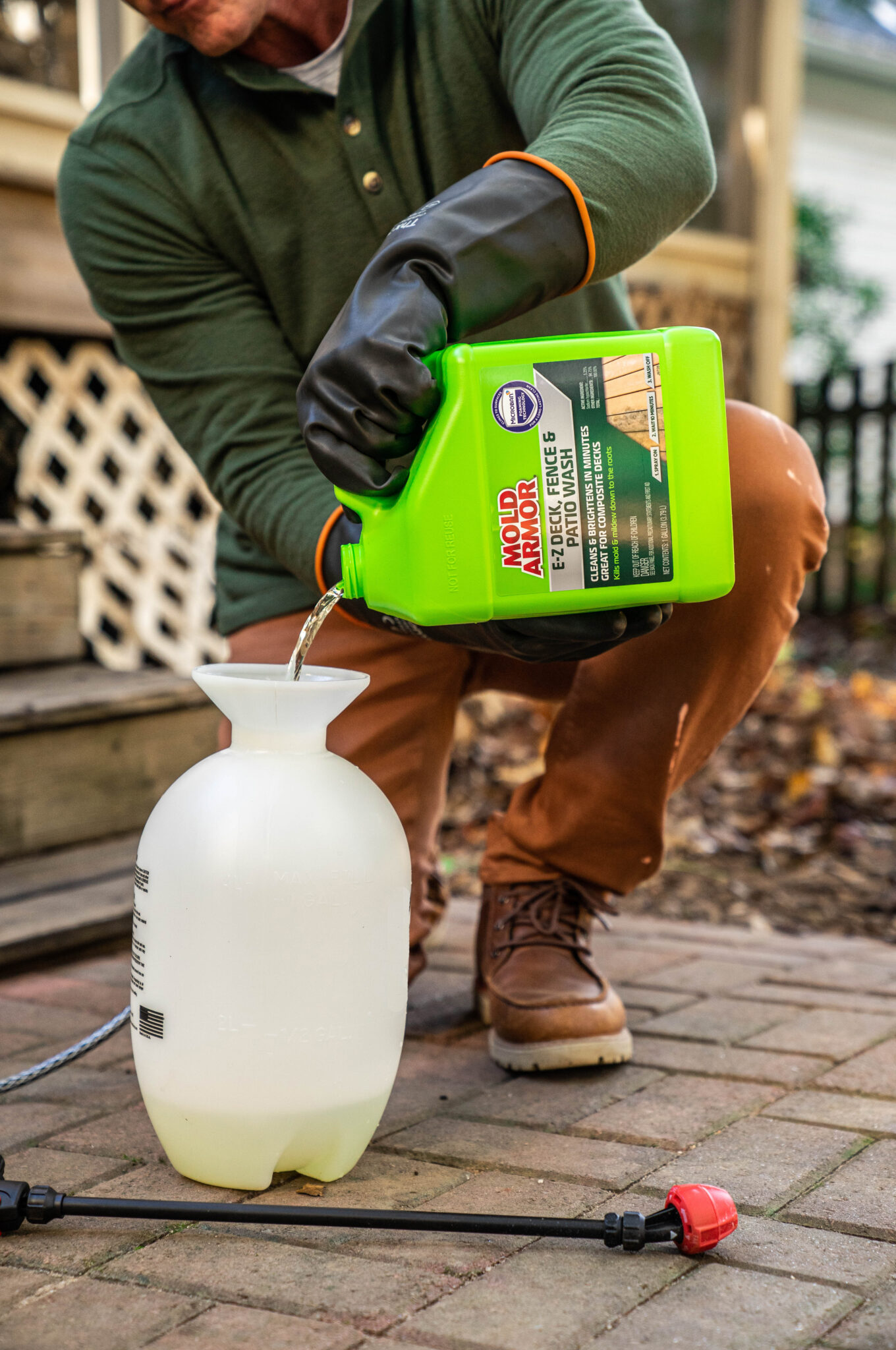 Mold Armor EZ Deck Wash for Wood Surfaces, Composite Deck & Fence, 1