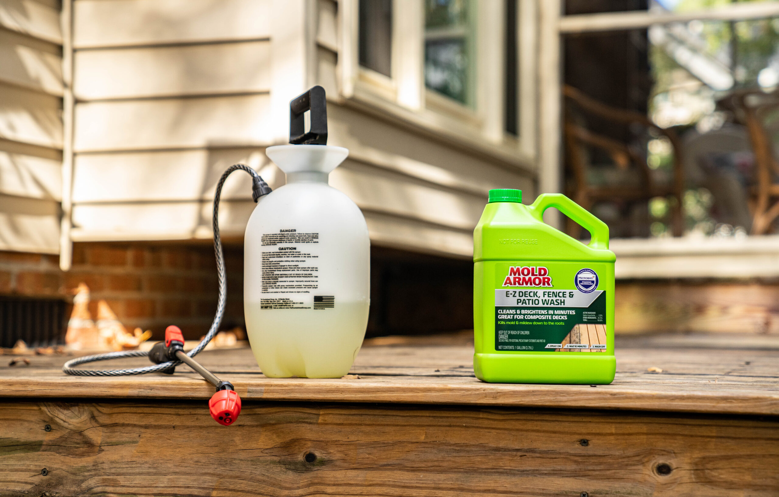 Mold Armor E-Z Deck Wash for Wood Surfaces, Composite Deck & Fence, 1 Gal.  - Mold Armor