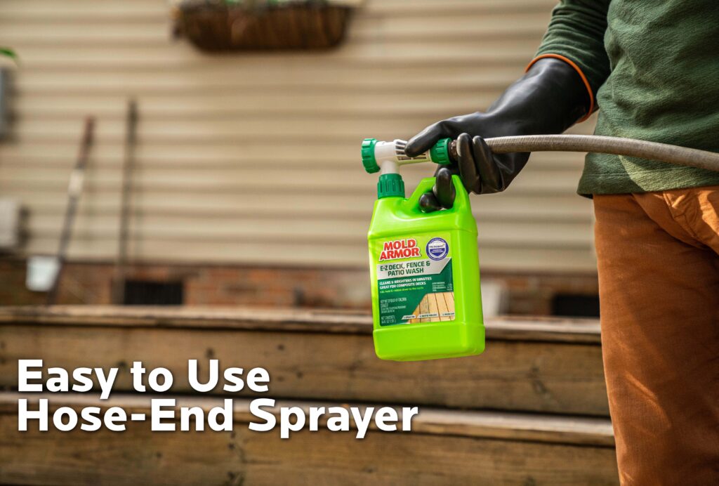 Mold Armor EZ Deck Wash for Wood Surfaces, Composite Deck & Fence, 64