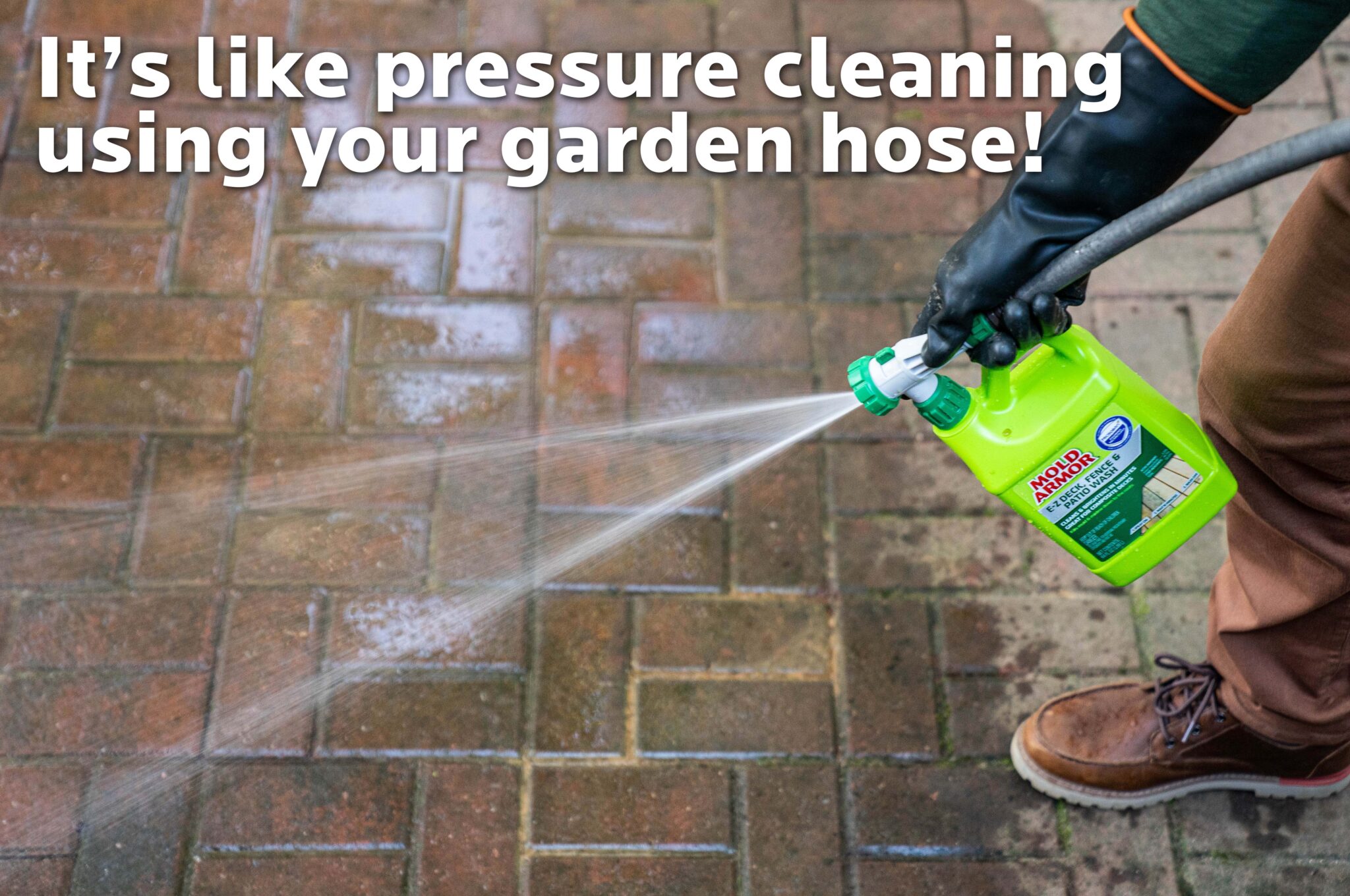 Mold Armor EZ Deck Wash for Wood Surfaces, Composite Deck & Fence, 64