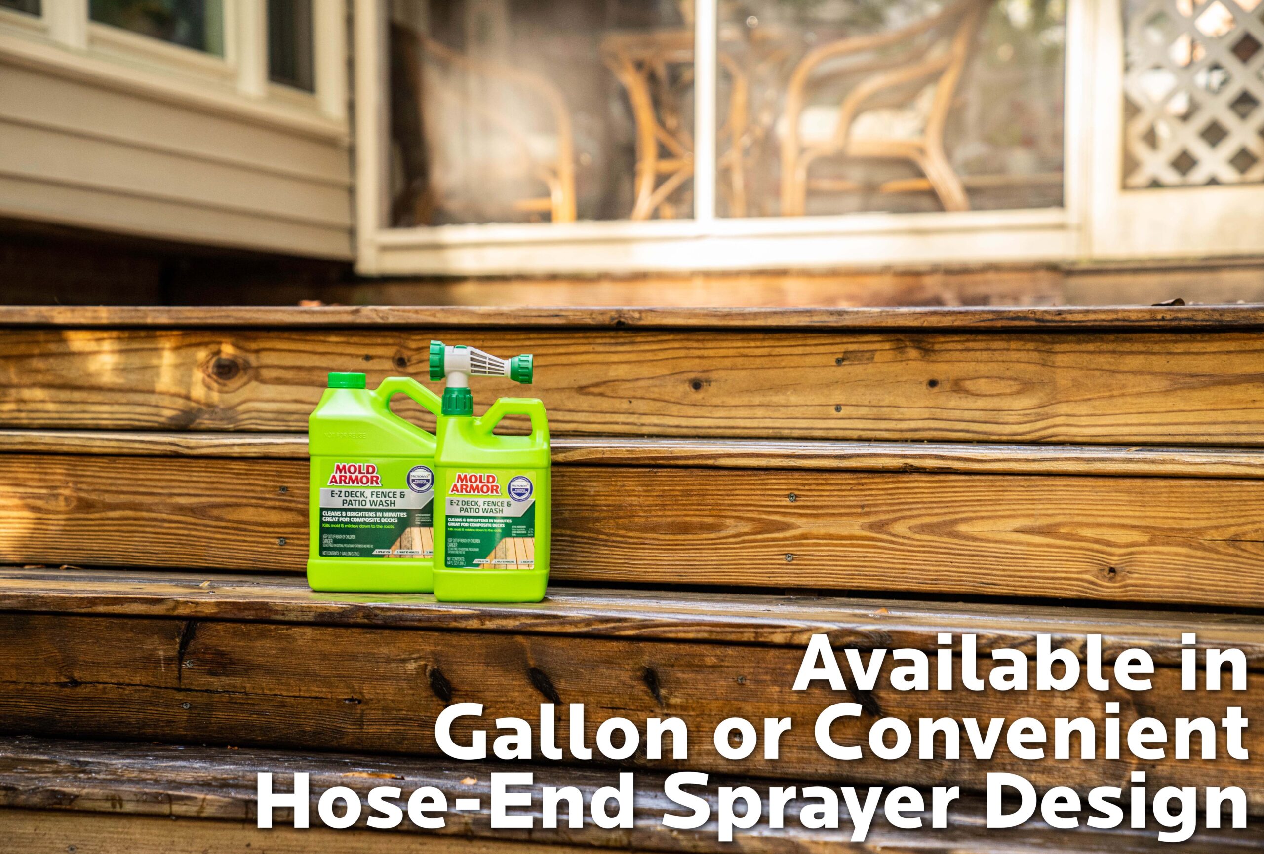 Mold Armor E-Z Deck Wash for Wood Surfaces, Composite Deck & Fence, 1 Gal.  - Mold Armor