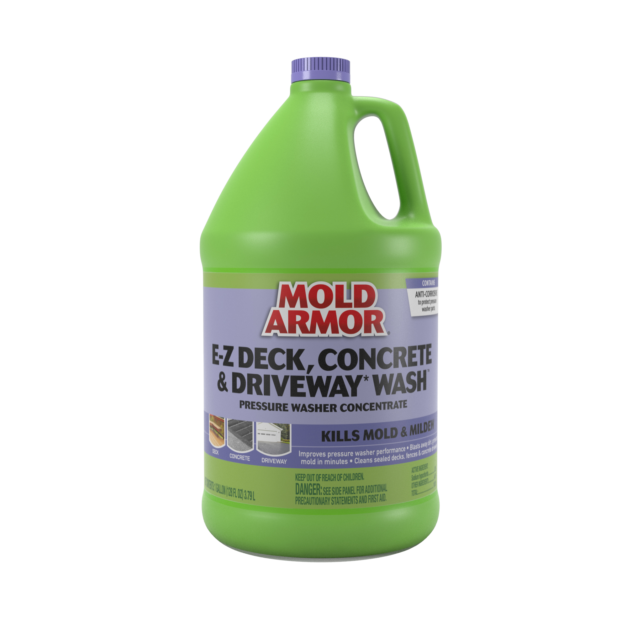 MOLD ARMOR Deck, Concrete & Driveway Wash Pressure Washer Concentrate, 1  Gallon - Mold Armor