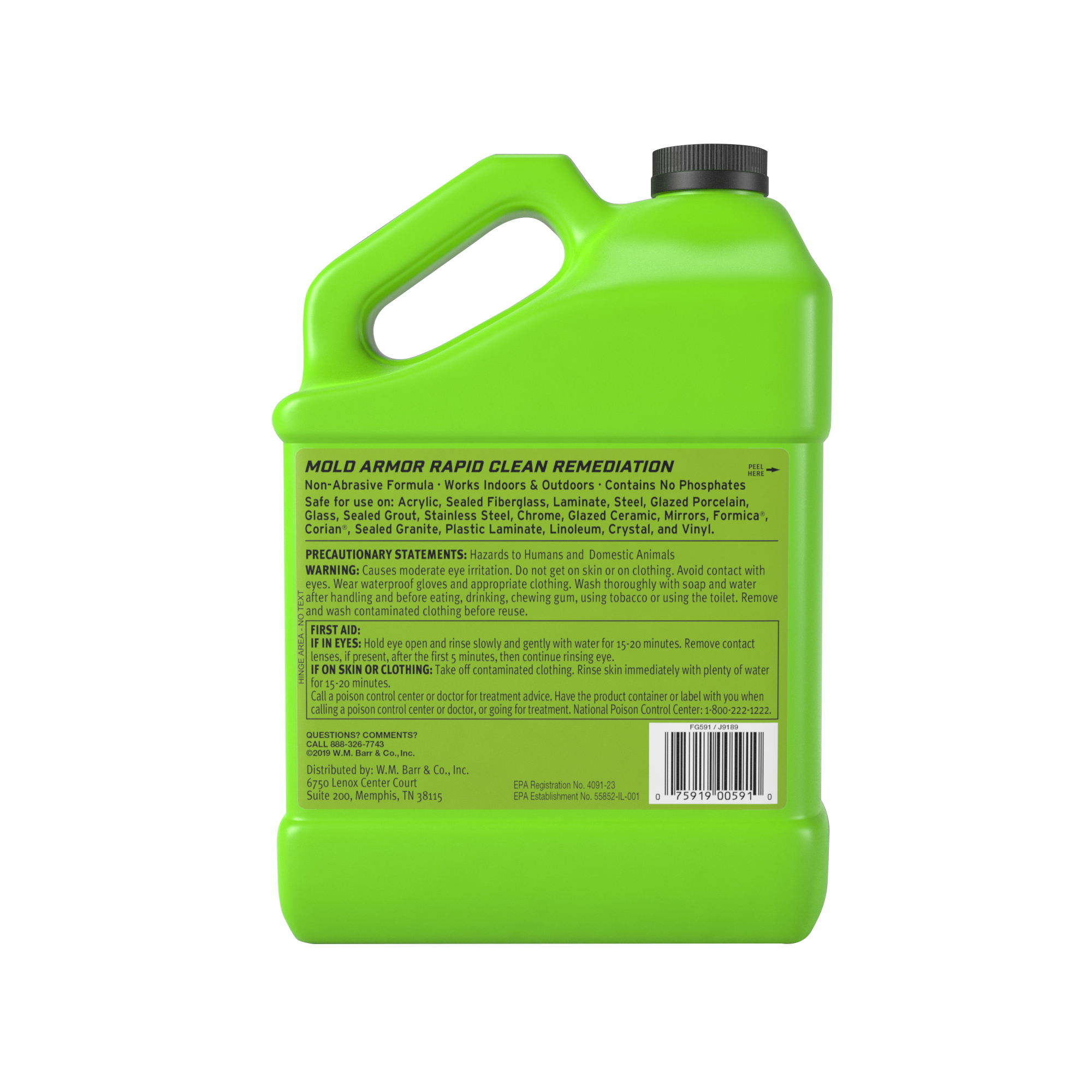 Mold Armor Mold Remover and Disinfectant Cleaner, 1 Gal. - Kills 99% of  Bacteria, Destroys Odors - Ready-to-Use Liquid Mold Remover