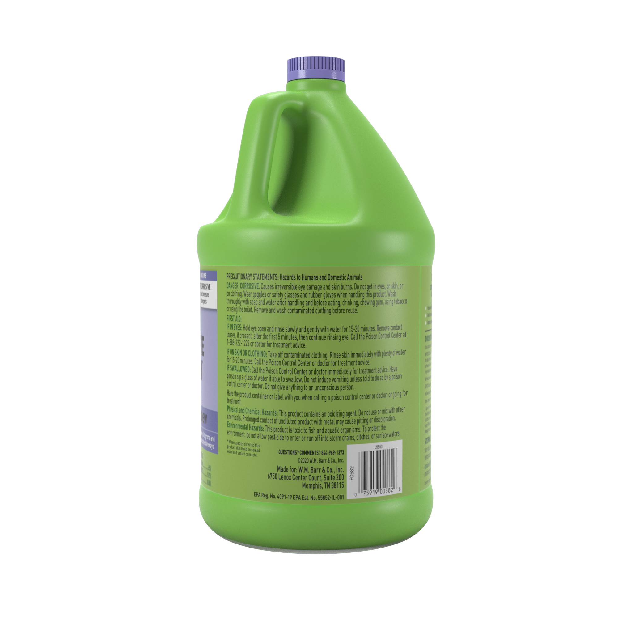 QTY=4 GAL:(1 GAL X 4) Mold Armor FG504 Concrete Driveway & Sidewalk Cleaner